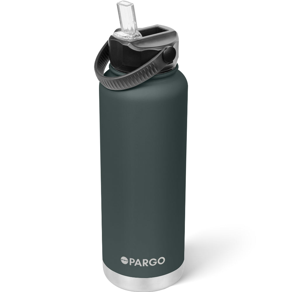1200ml Insulated Sports Bottle - BBQ Charcoal