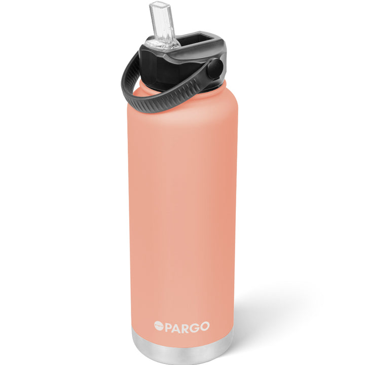 1200ml Insulated Sports Bottle - Coral Pink