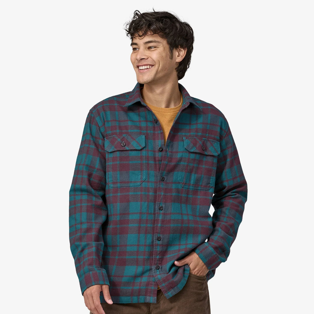 Men's Long-Sleeved Organic Cotton Midweight Fjord Flannel Shirt